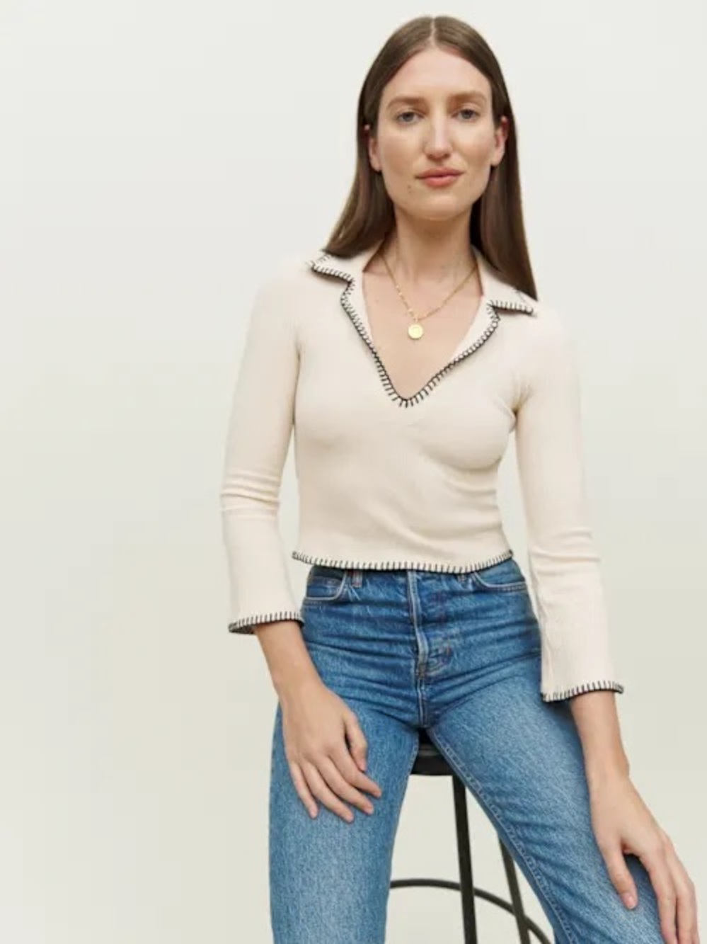 Reformation Nolen Knit Top XS